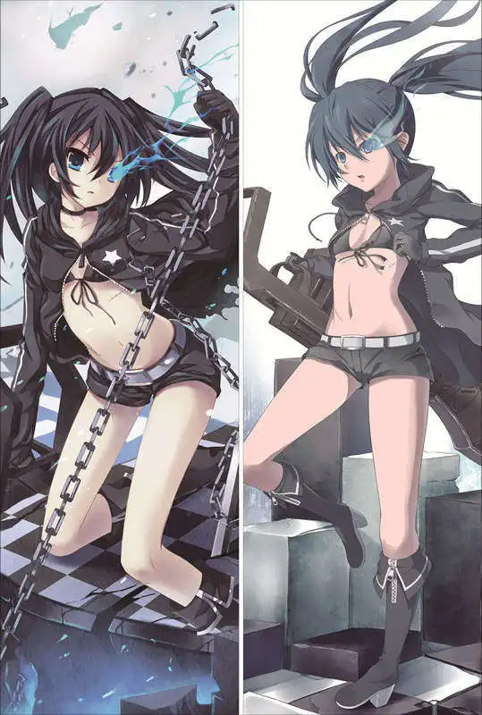 Наволочка black rock shooter BRS аниме персонажи сексуальная девушка сила и мертвец мастер