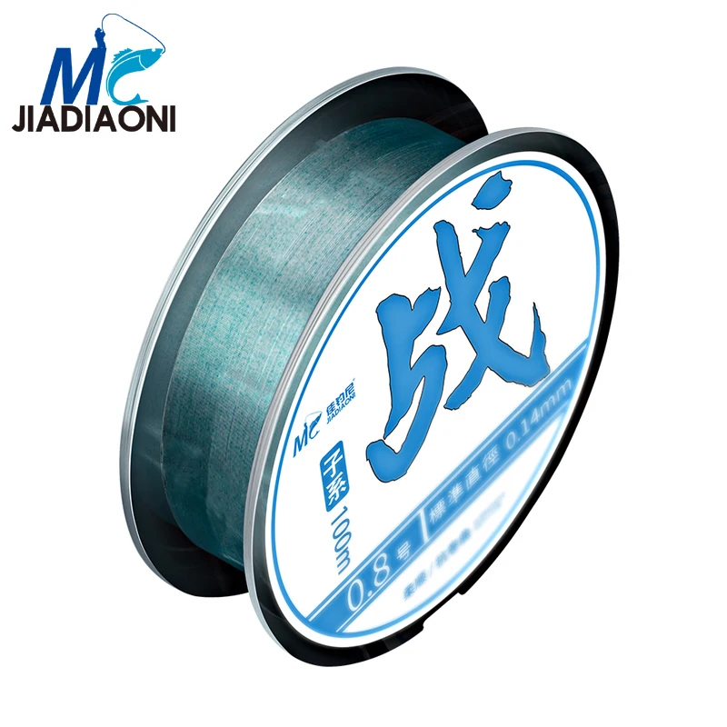 100 м 100% нейлоновая прозрачная рыболовная леска JIADIAONI для ловли нахлыстом