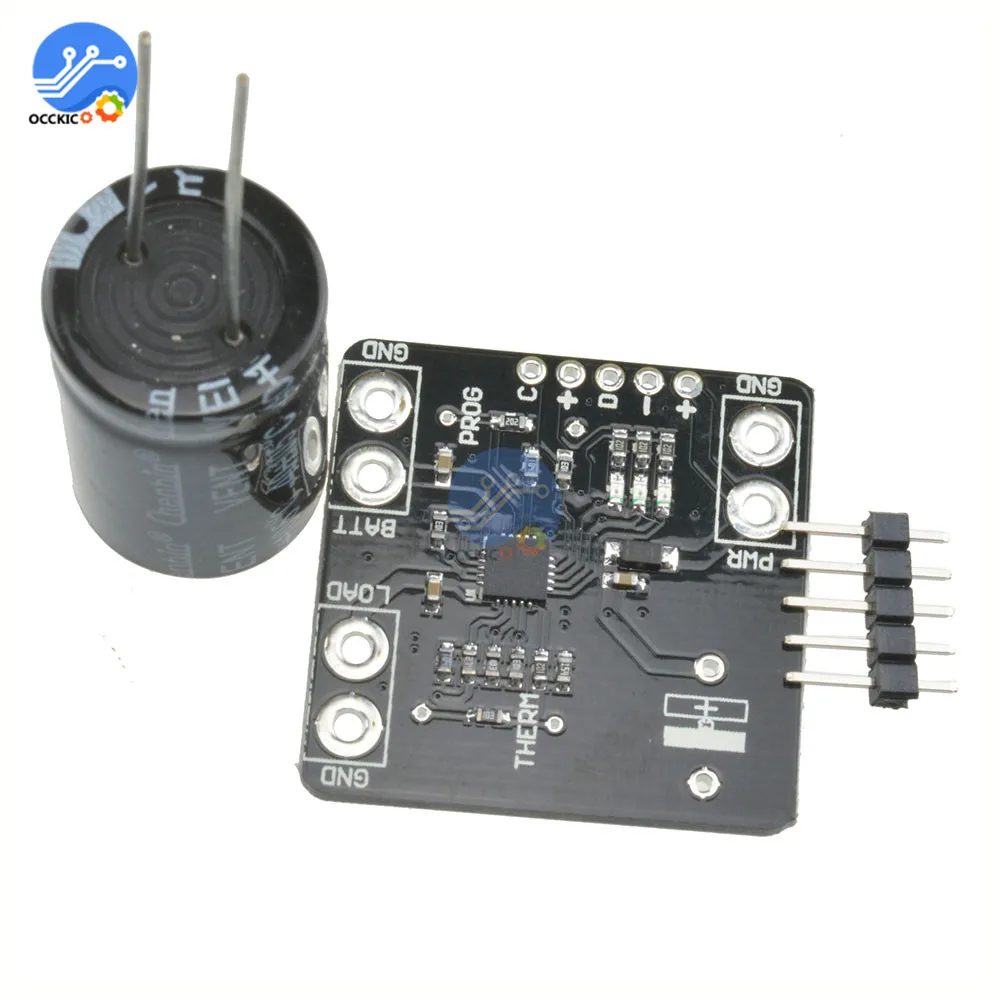 Литиевая батарея BMS плата зарядного устройства MCP73871 USB DC 5V Power Solar литиевая 3 7 V/4 2 V