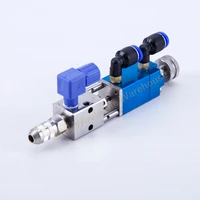 high precision pneumatic double acting fluid needle off tip seal thimble dispensing valve bab 2121