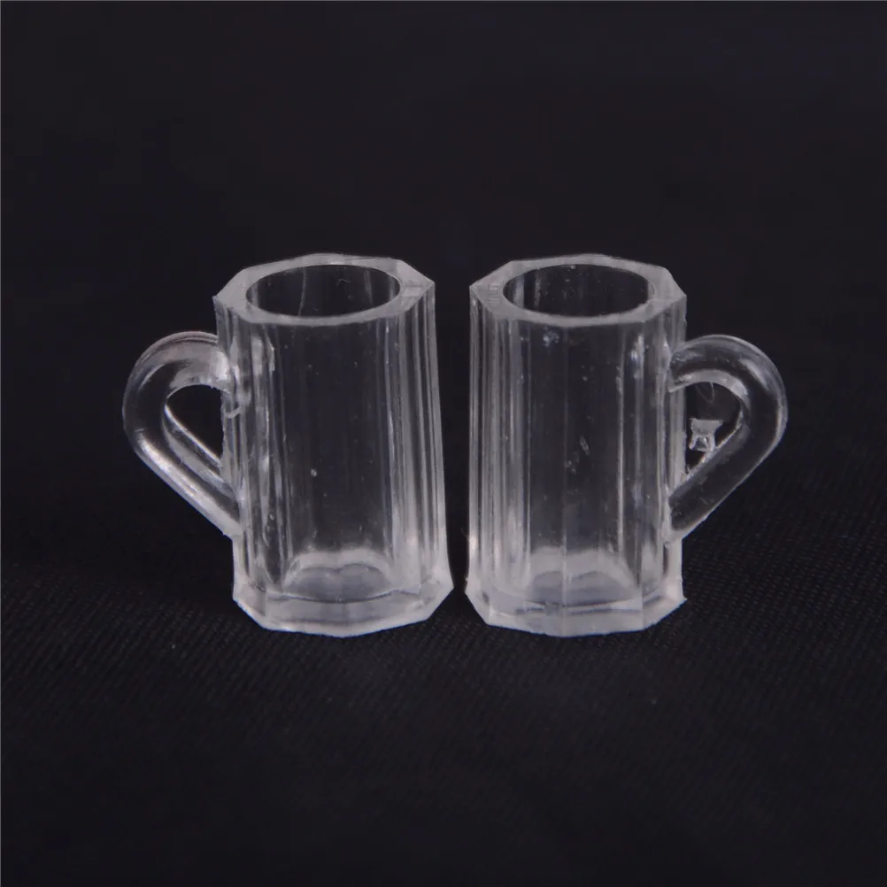 

4Pcs/Set 1/12doll house Miniature Plastic Beer Mugs CupChristmas Gift Pretend Play Classic Toys Classic Toys