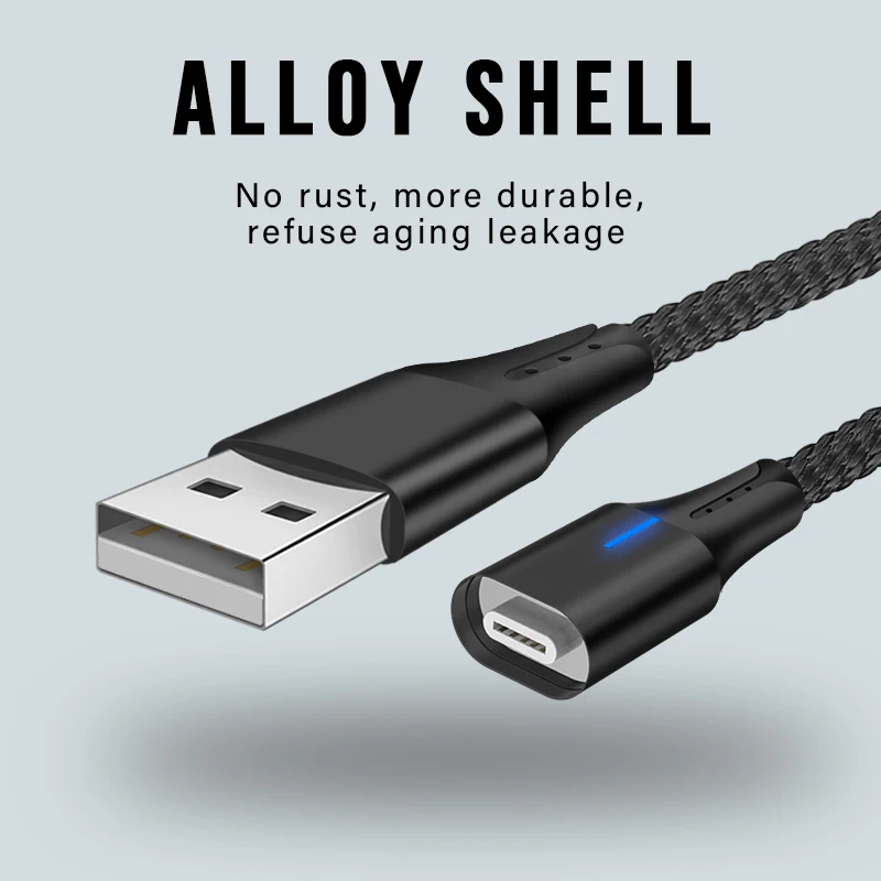 KingFriend Магнитный Micro USB кабель для iPhone samsung type-c зарядка магнит быстрое зарядное устройство USB кабели для мобильных телефонов