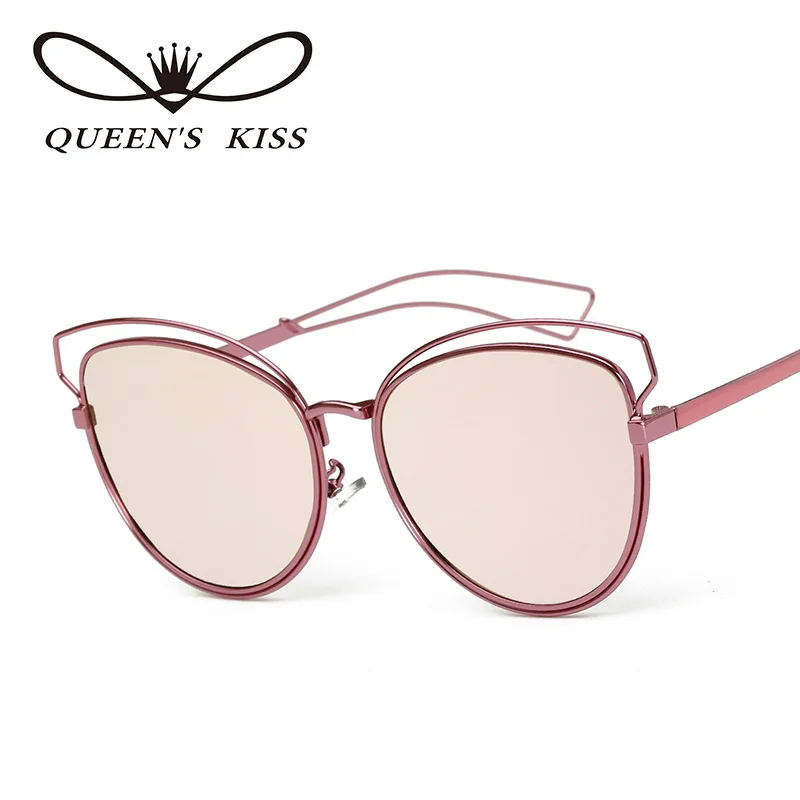 Queens поцелуй кошачий глаз большой объектив сплав Рамки Солнцезащитные очки для