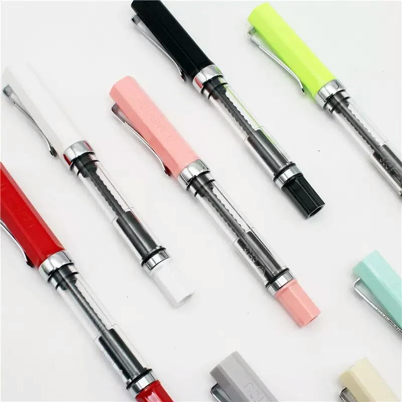 Ручка перьевая LANBITOU с серебряным зажимом 13 цветов 0 38 5 мм|fountain pen|ink penlanbitou fountain pen |