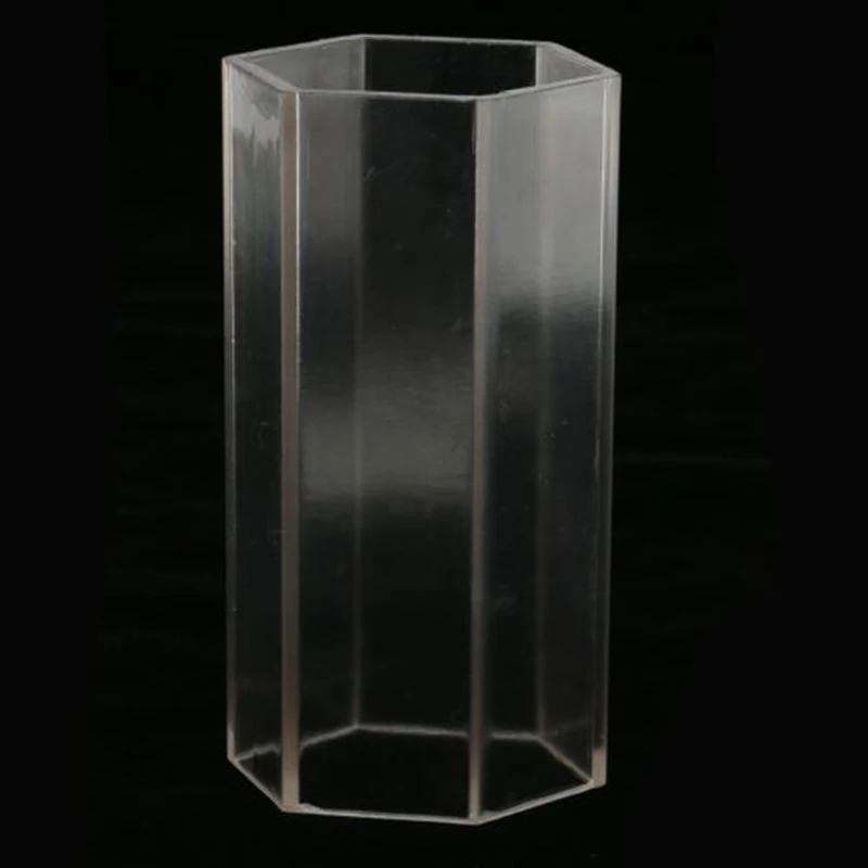 Прозрачная пластиковая Шестигранная форма свеча Матрица для штампования мыла