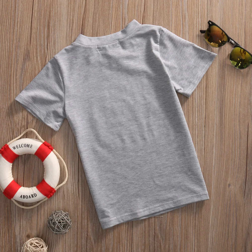Pudcoco/комплект одежды для крупных братьев и сестер футболка серые футболки с