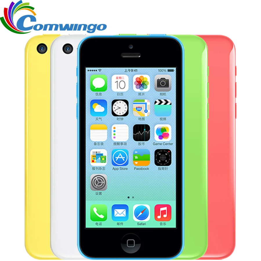 Оригинальное разблокирована Apple IPhone 5C 32 ГБ+ 1 ГБ хранения iPhone 5C GSM HSDPA двухъядерный 8mpix Камера 4." экран iPhone 5C