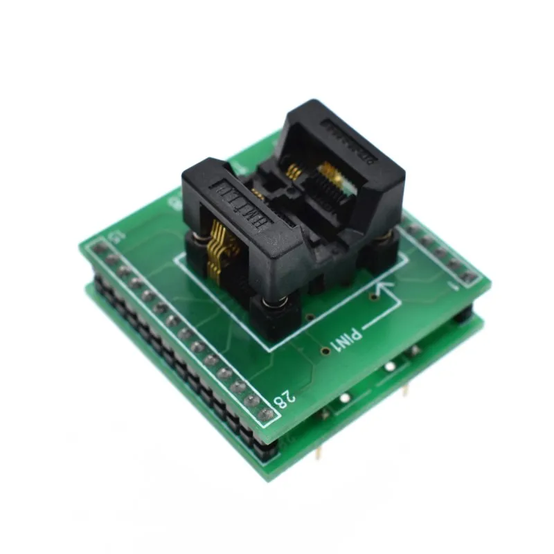 Адаптер TSSOP8 к DIP28 TL866A TL866CS программатор адаптер SSOP8 IC тестовый разъем шаг 0 65