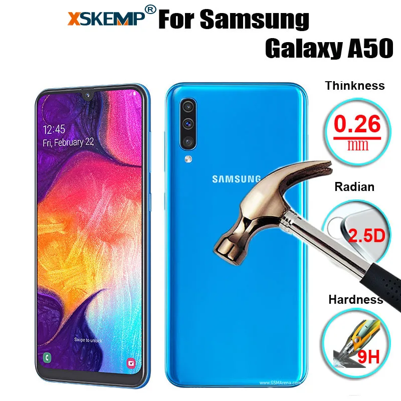 XSKEMP 2.5D Защитное стекло для samsung Galaxy A50 подлинное закаленное Gorilla Защитная пленка