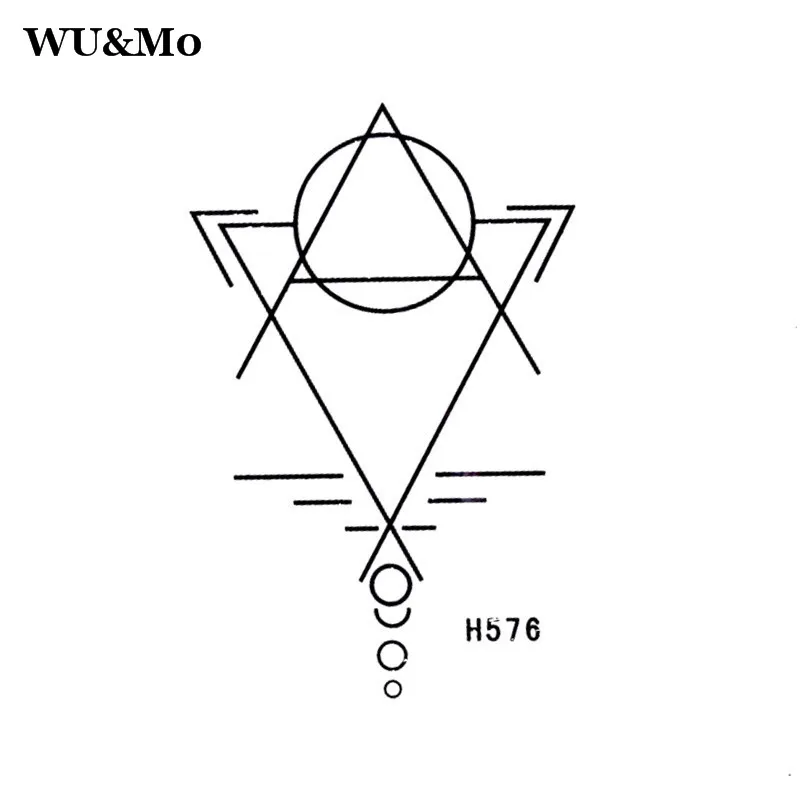 H576 Geometric Patterns Body Art Sexy Harajuku Waterproof Temporary Tattoo For Man Woman Henna Fake Flash Stickers | Красота и