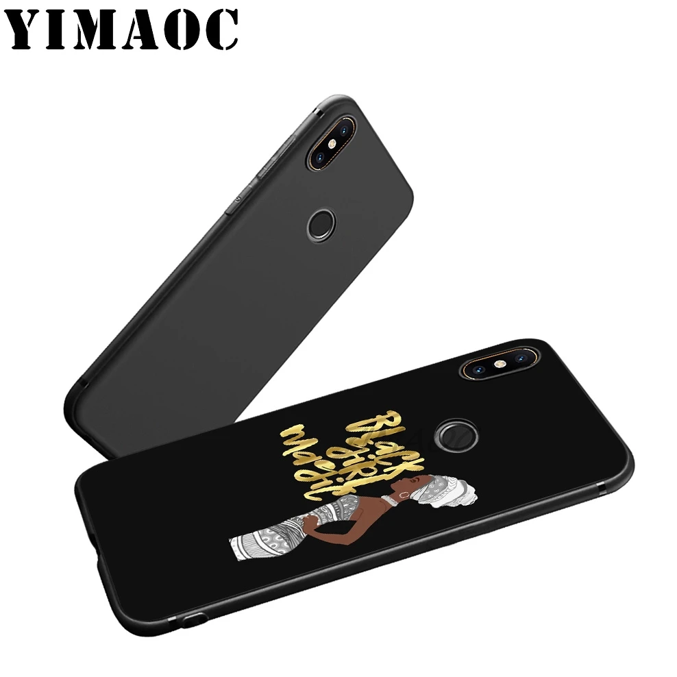 Забавный мягкий чехол YIMAOC для девочек-афро Xiaomi Mi 9 9T 8 SE 6 MAX 3 A1 A2 Lite MIA1 MIA2 A3 CC9E CC9 Pro |