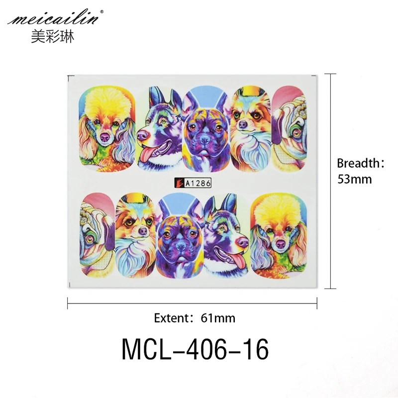 50 листов мультяшных стикеров смешанные дизайны переводные наклейки для ногтей с