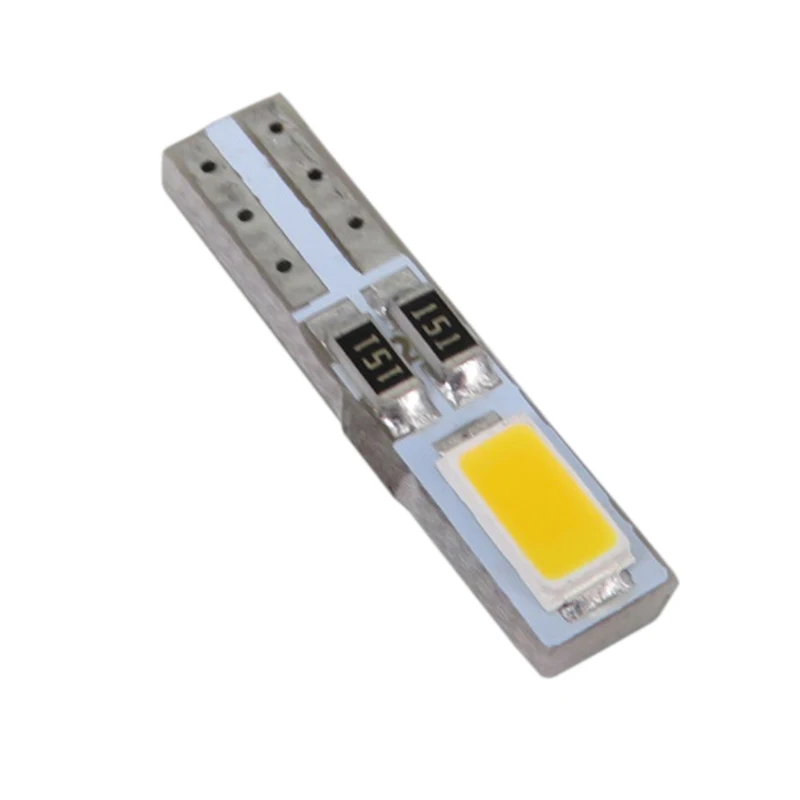 WLJH 10 шт 12v W3W T5 Led 74 73 Клин 5730 инструмент SMD кластера светодиодная панельная