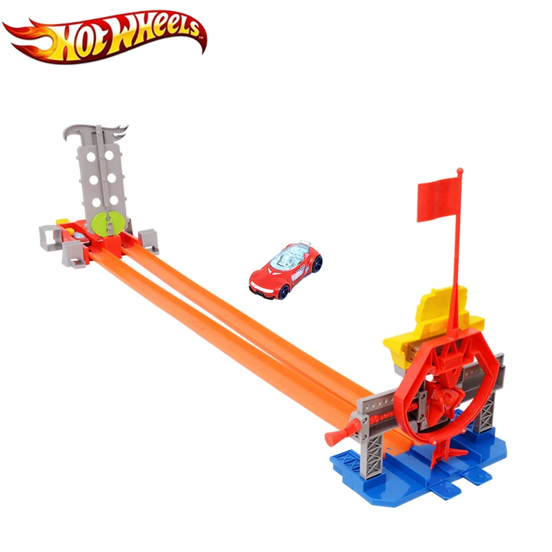 Новый набор автомобильных дорожек Hotwheels прямой трек ускоряющий игрушечный