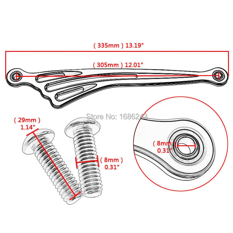 Хромированный рычаг переключения передач для мотоцикла Harley Touring Road King Softail 1984 2019