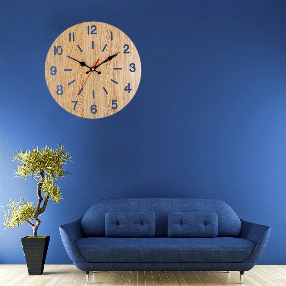 Деревянные настенные часы домашний декор Мультяшные современные деревянные