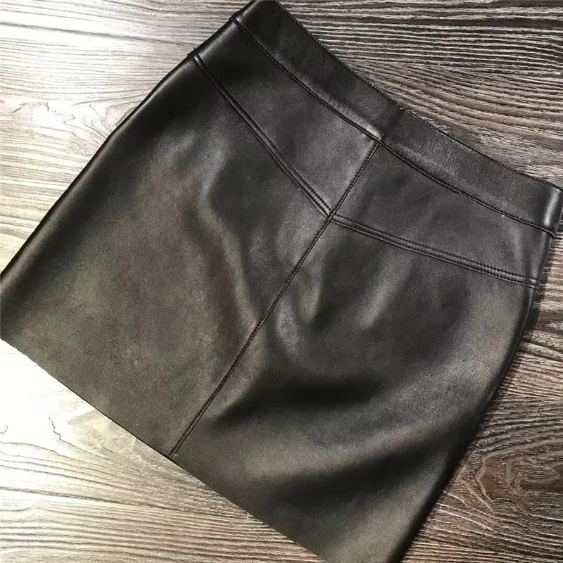 Женская юбка из натуральной кожи | одежда