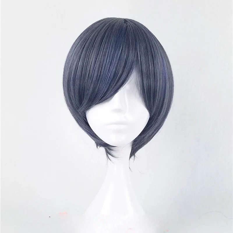Аниме Kuroshitsuji Ciel Phantomhive Серый Синий человек волосы Черный Дворецкий мужской