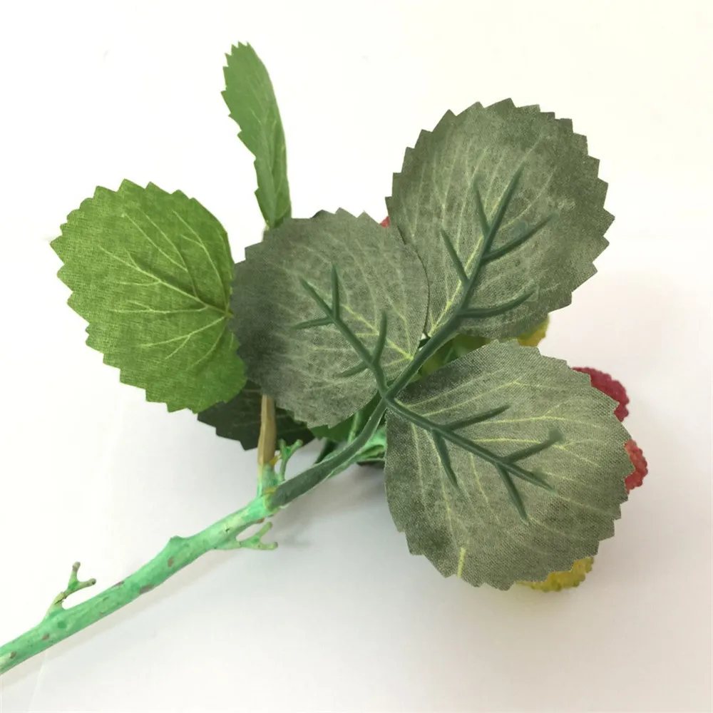 Один кусок 25 см/9,8" Длина ягод Малина фрукты waxberry искусственный цветок клубника стволовых деревьев