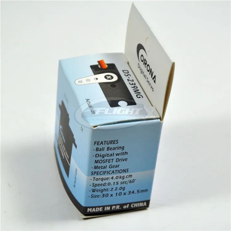 1 шт. DS239MG Metal Gear Микро Цифровой Сервопривод Для RC Модели 22 г/4.6 кг/0. 14 сек 30x10x34.5 мм |