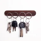 Деревянная ключница, настенный органайзер для хранения ключей, прочная Магнитная подставка для ключей, крючки для ключей, ключница на стену