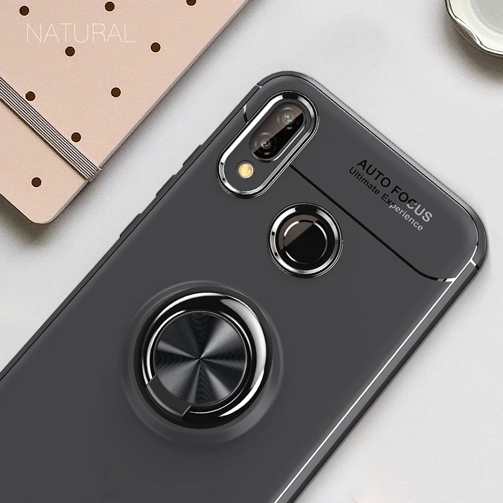 Lenuo цвета смешивания кольцо задняя крышка для huawei Honor Play автомобильный держатель