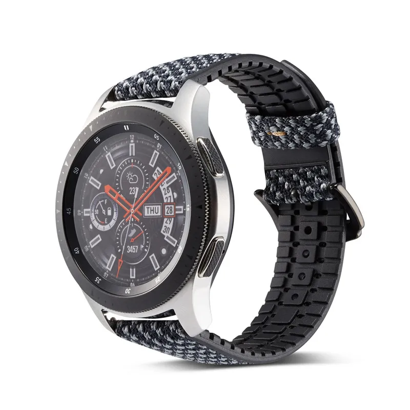 Силиконовый ремешок для Samsung Gear s3 s2 Sport Frontier браслет Galaxy watch 46/42 мм Huami Amazfit bip часов