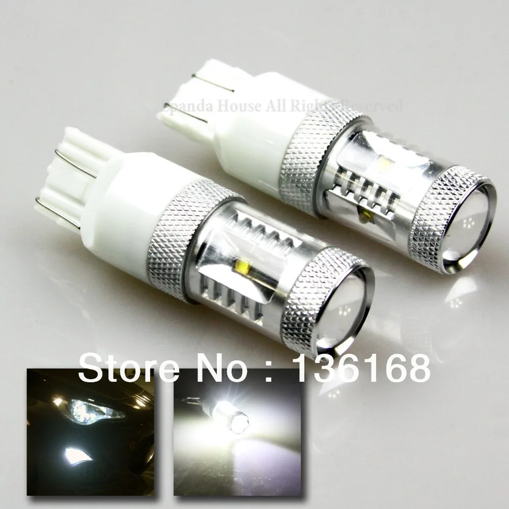 Большая сделка! 4 шт. 30 Вт Osramchips Led 7440 T20 W21 5W 21 5 W3X16Q белый/янтарсветодиодный