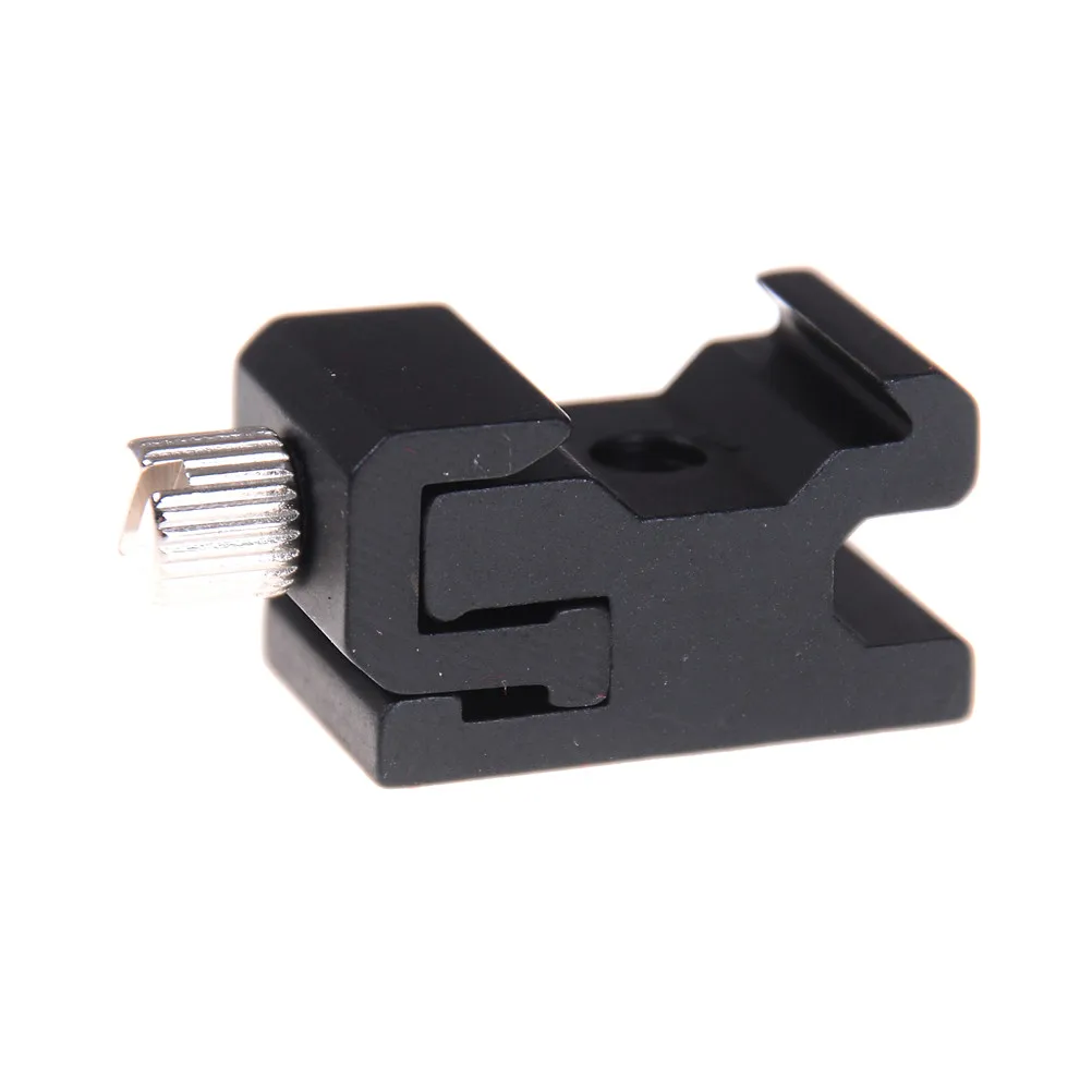 1 шт. черный Камера Flash Крепление адаптер для горячего башмака кронштейн с 1/4