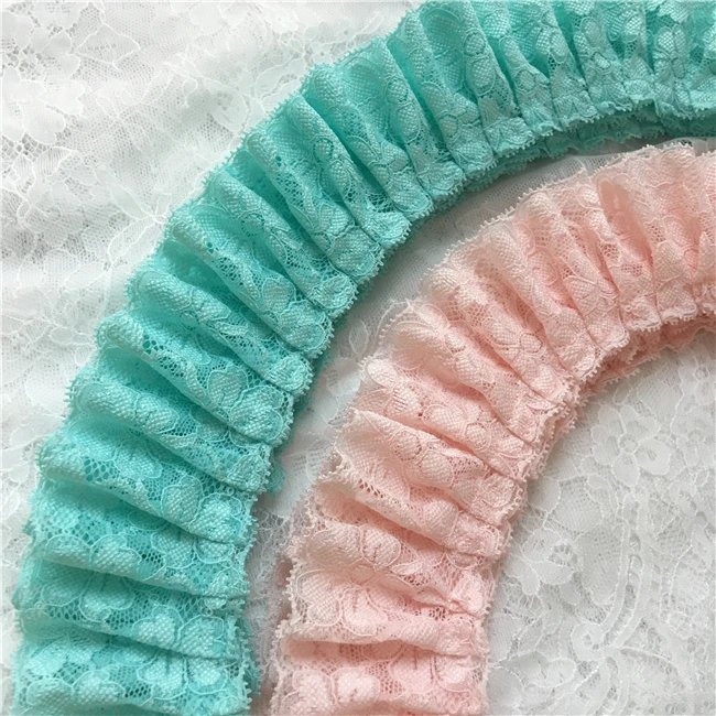 Кружевная Складная юбка манжеты кукла платье кружевной отделки свадебное