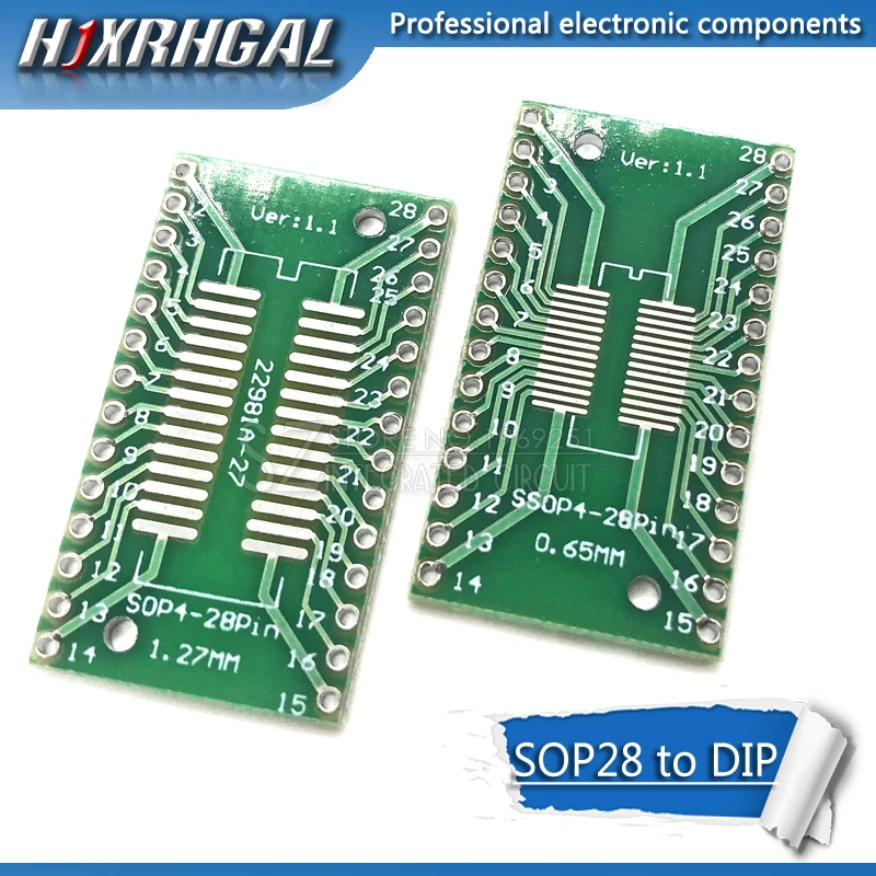 10 шт. TSSOP28 SSOP28 SOP28 для DIP28 плата передачи DIP Pin Pitch адаптер hjxrhgal|Односторонняя PCB| |