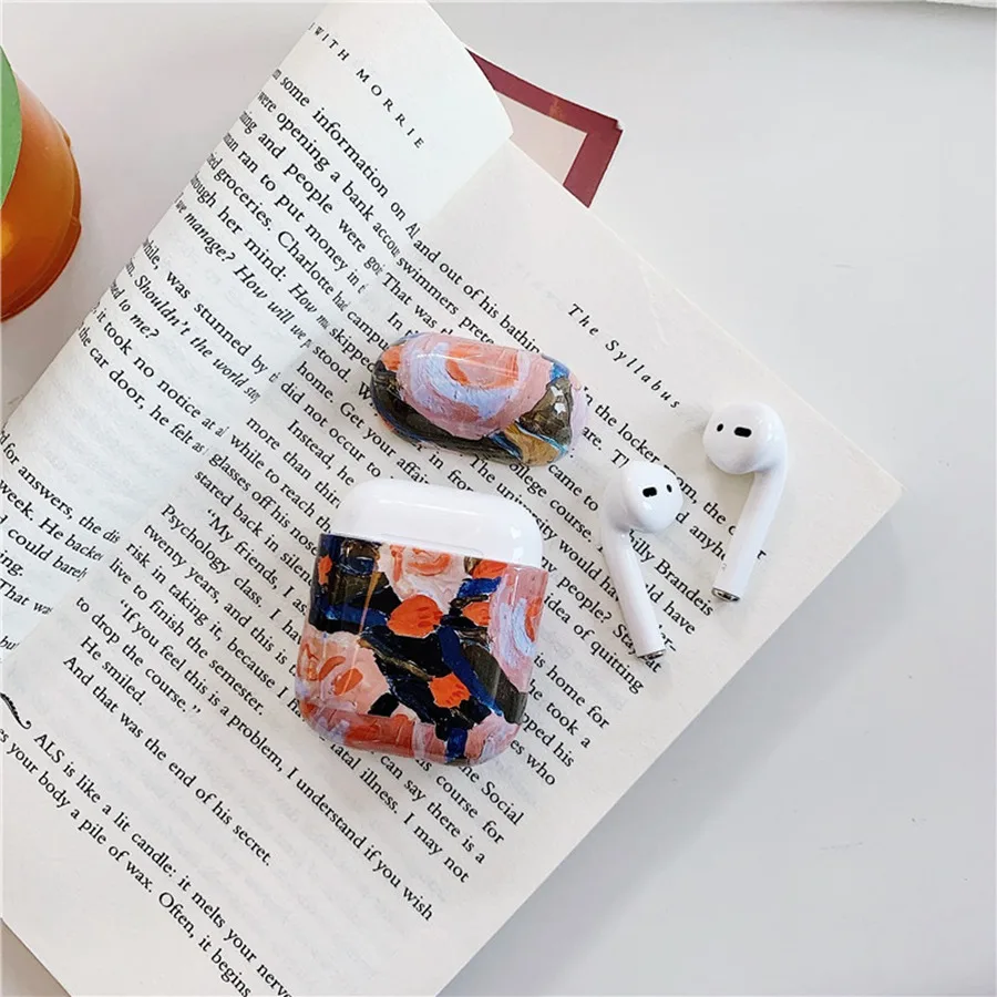 Чехол с узором для Airpod чехол для наушников для Airpods чехол для Apple Air Pods 1 2 Аксессуары зарядная коробка Funda Etui