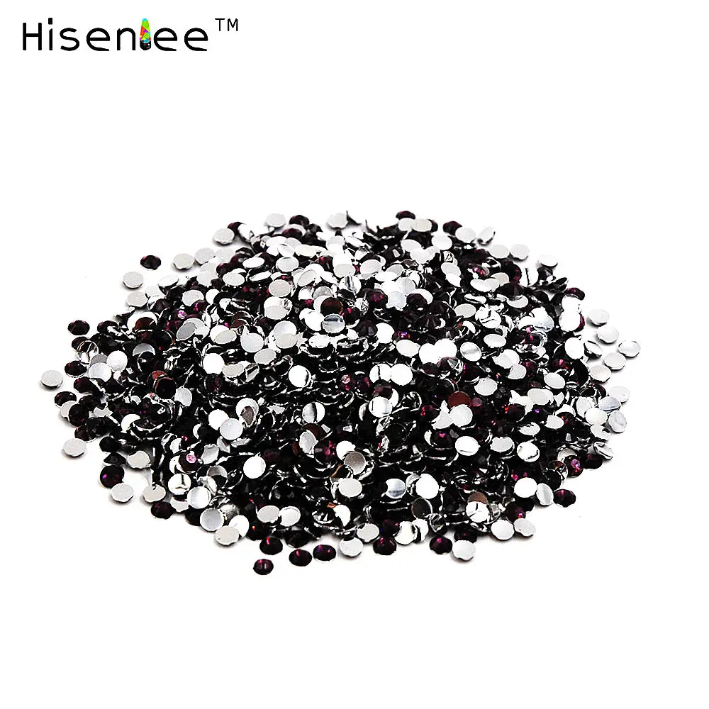Grape Purple Высокое качество, 1000 шт, Классический Шарм, блестящий дизайн, 2 мм., стразы из смолы, специальный дизайн для ногтей, боди-арт, аксессуары ручной работы, украшение - Цвет: Grape Purple