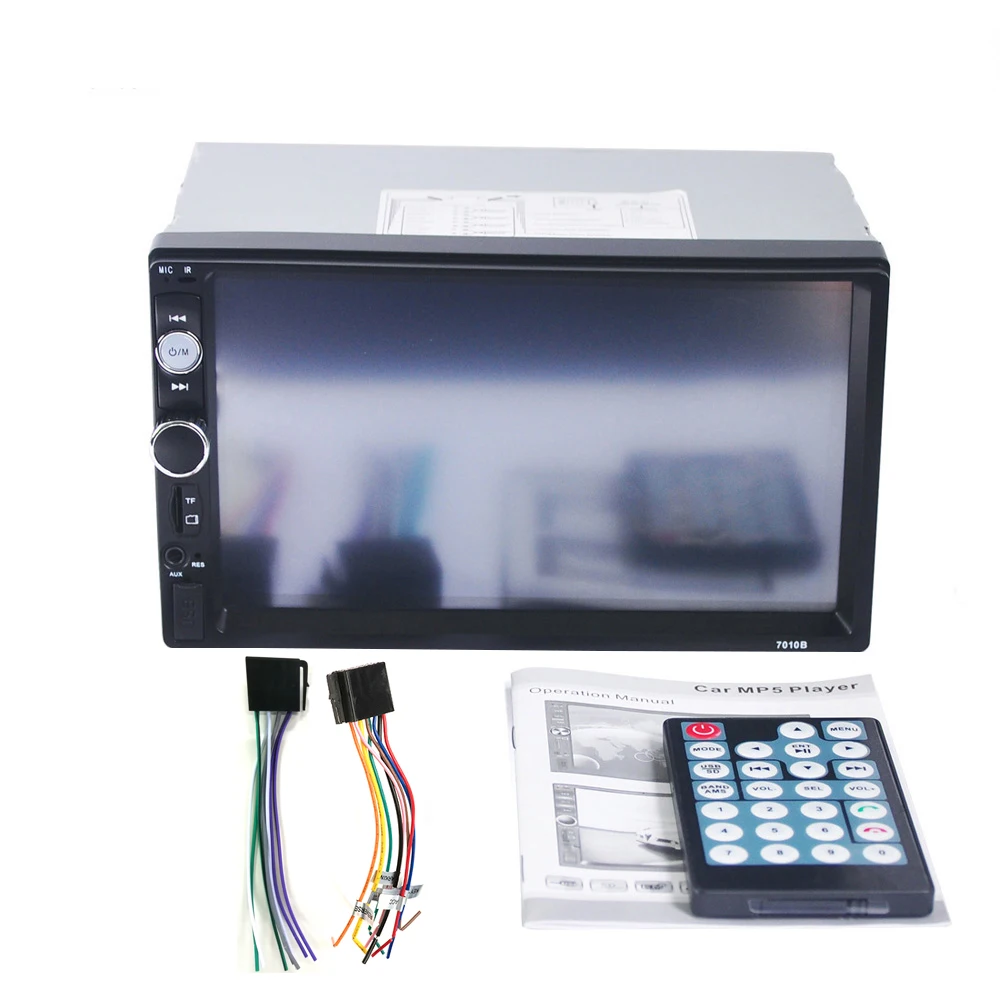 Hikity автомобильное радио 2 Din Авторадио 2Din сенсорный экран зеркальная связь Bluetooth FM