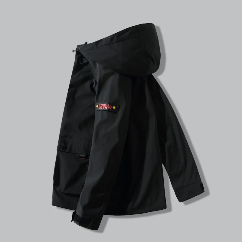 Куртка бомбер мужская с капюшоном на молнии батальных размеров 8XL/7XL|Мужские