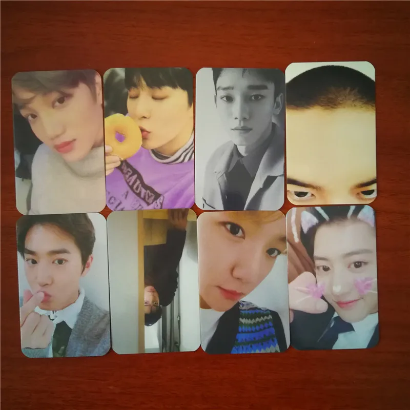 Новый альбом KPOP EXO Winter Universe Фотокарта в стиле хип хоп самодельные бумажные карты