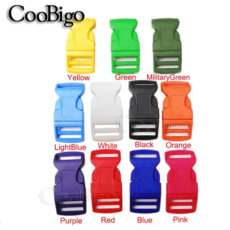 5 шт. 26 мм Красочные Контурные боковые застежки пряжки для Паракорда браслета