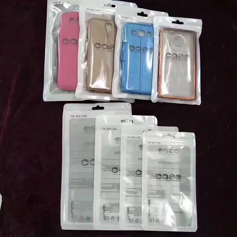 100pcs 12*21cm Reusable White Clear Self Seal Zipper Plastic Retail Packaging pouch Zip Lock cellPhone Shell Event bag | Дом и сад