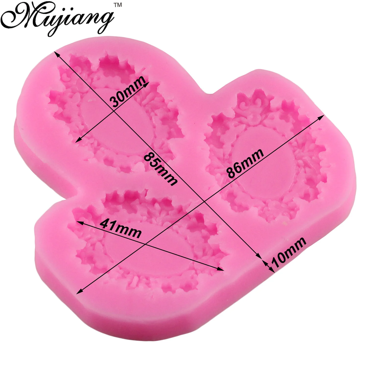 Муцзян рельеф винтажная рама для зеркала выпечки шоколада силиконовые Формы