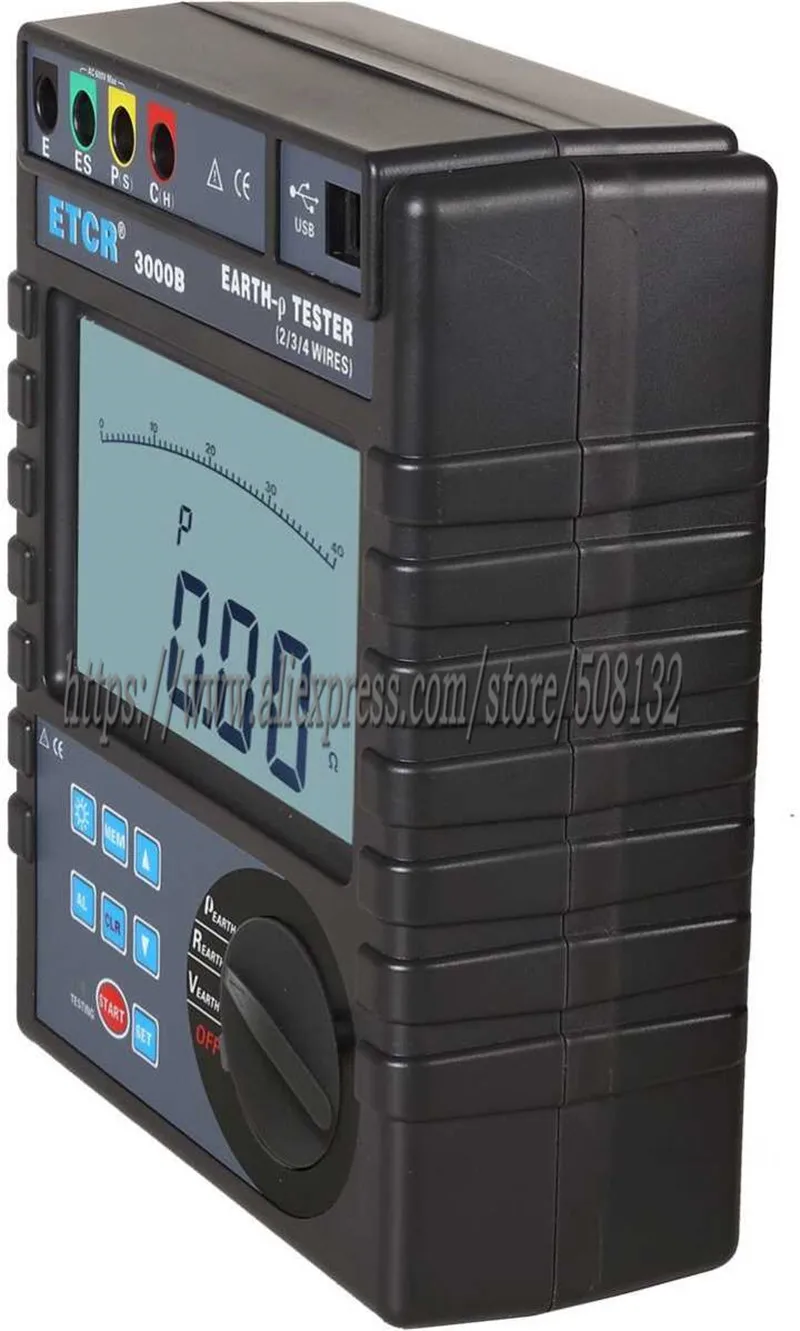 Тестер сопротивления почвы ETCR3000B|soil resistivity tester|resistance testerearth resistance |