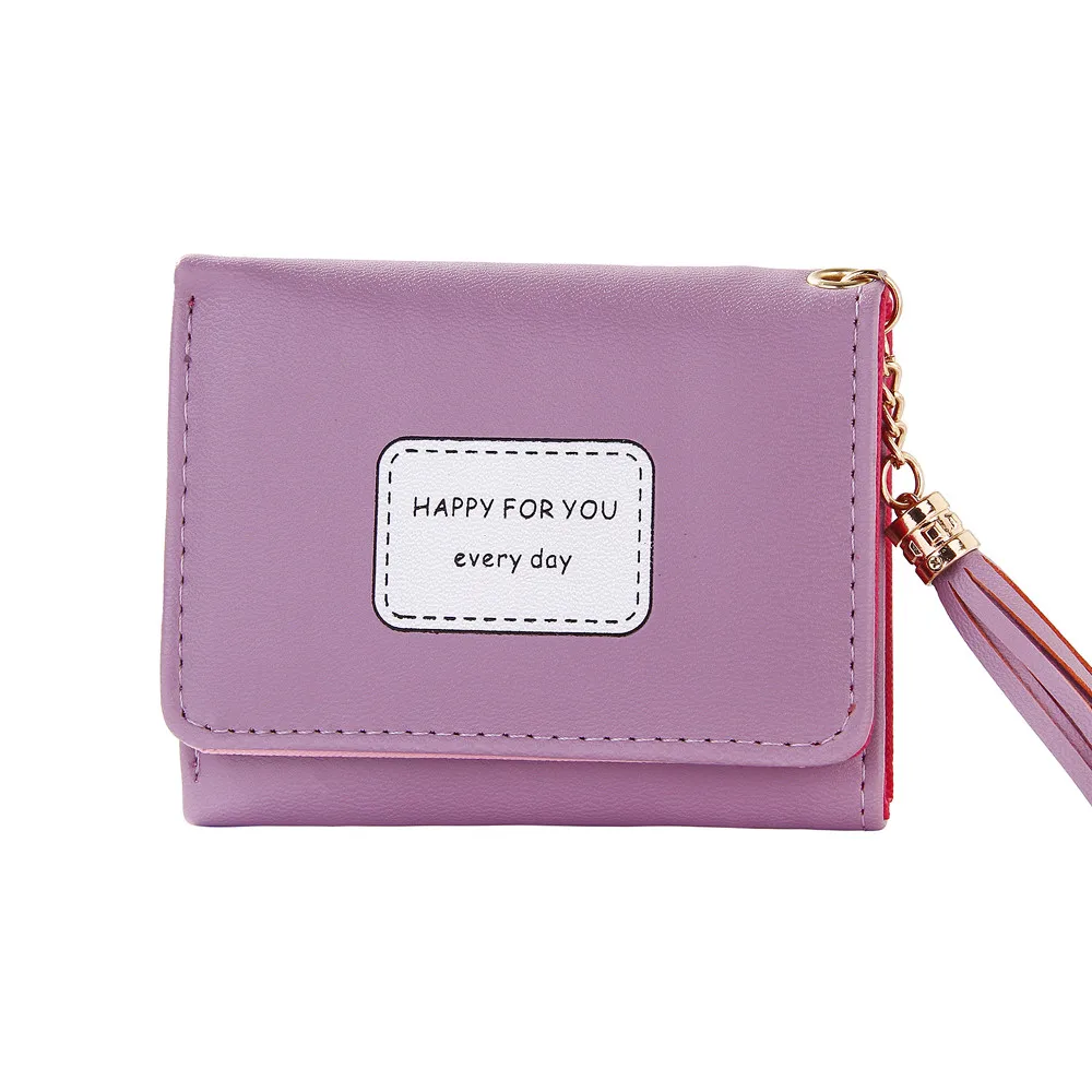 Для женщин кошелек короткие 2019 Модные простые и молнией в стиле ретро Женские