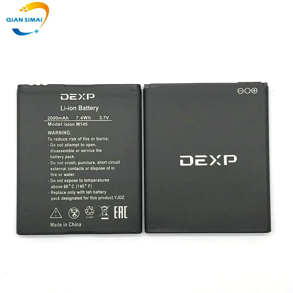 5 шт. новый 100% высококачественный аккумулятор Ixion M145 для DEXP мобильный телефон в