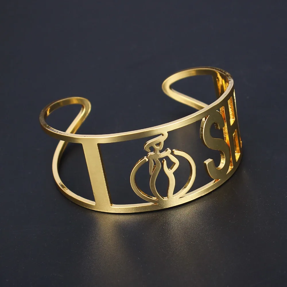 ISHOW Gold-color Cuff Bangles For Woman Man Copper Bracelet Adjustable Punk Bracelets &amp Fashion Jewelry Accessories | Украшения и