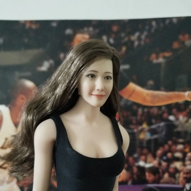 1/6 масштаб Корейская звезда Лим Yoona голова скульптура женская голова скульптура модель длинные волосы для 12 дюймов DIY PH UD jiaou Doll фигурки