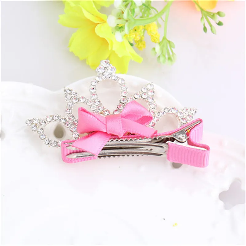 Новая модная Корона детские заколки Головные уборы принцессы камни со стразами