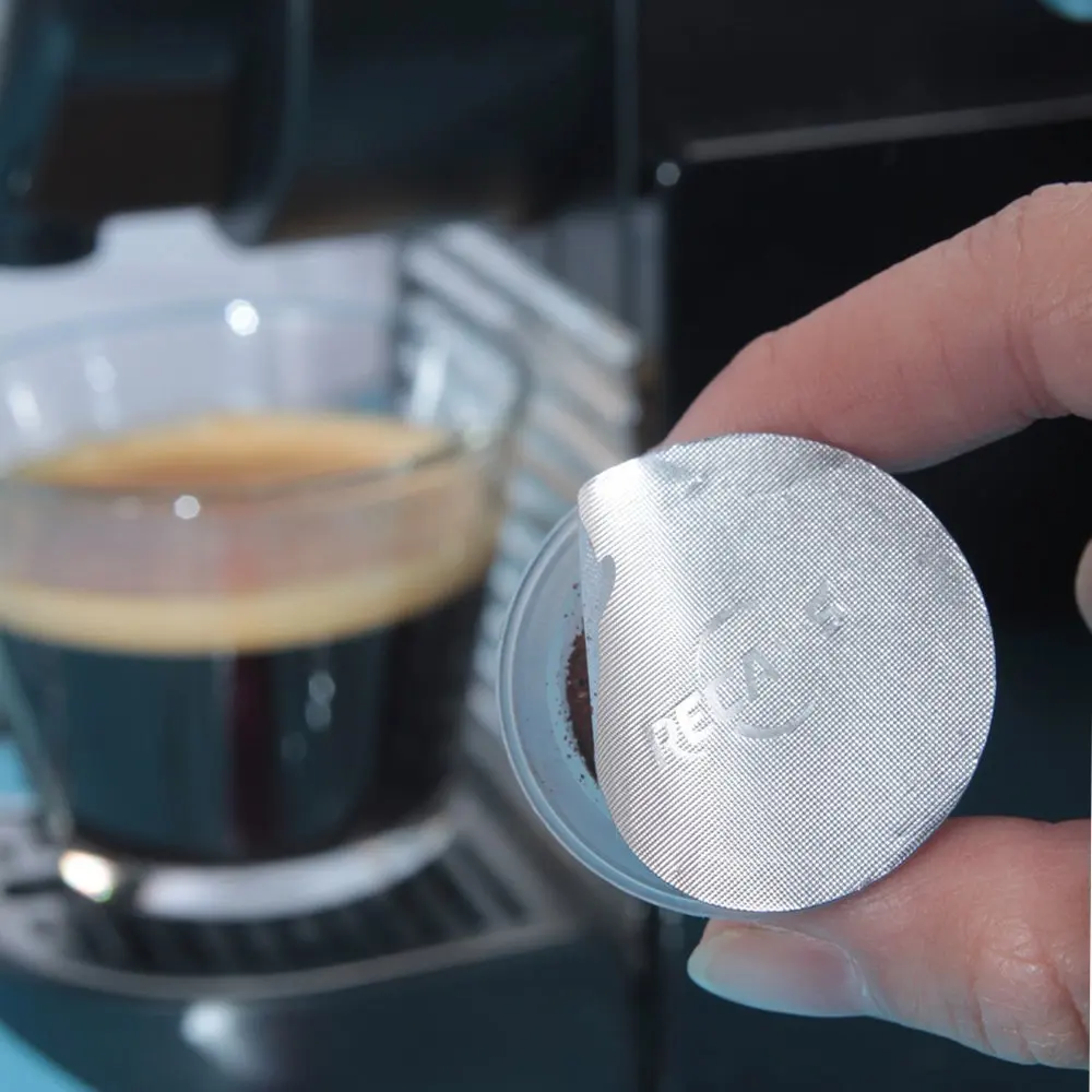 Утилизируемая пустая капсула для кофе или чая кофемашины Nespresso красного