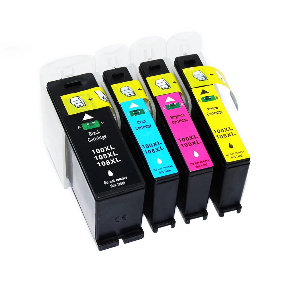 

vilaxh 100 100XL compatible Ink Cartridges For Lexmark S305 S405 S505 S605 Pro205 Pro705 Pro805 Pro905 708 208 308 Printer