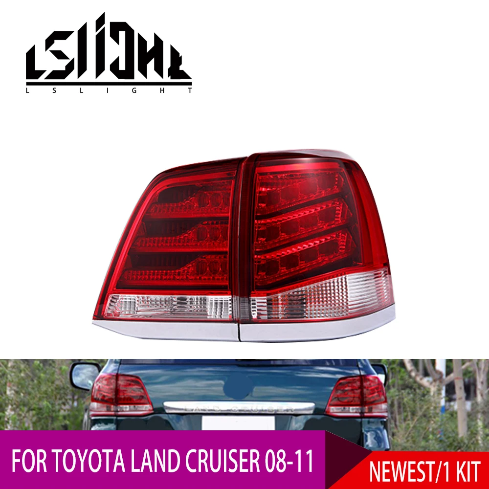 Llight задний фонарь в сборе для Toyota Land Cruiser Landcruiser 2008 2009 2010 2011 LED сигнальная лампа | Фара для авто в сборе -33048359588