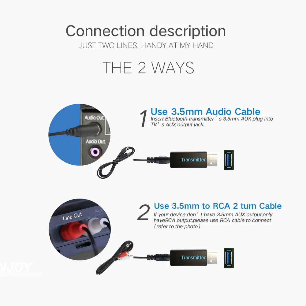 3 5 мм AUX Bluetooth передатчик 0 беспроводной аудио адаптер для автомобиля MP3 плеер