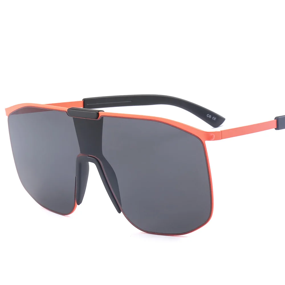 Мужские Ретро солнцезащитные очки оверсайз 2018 классические брендовые